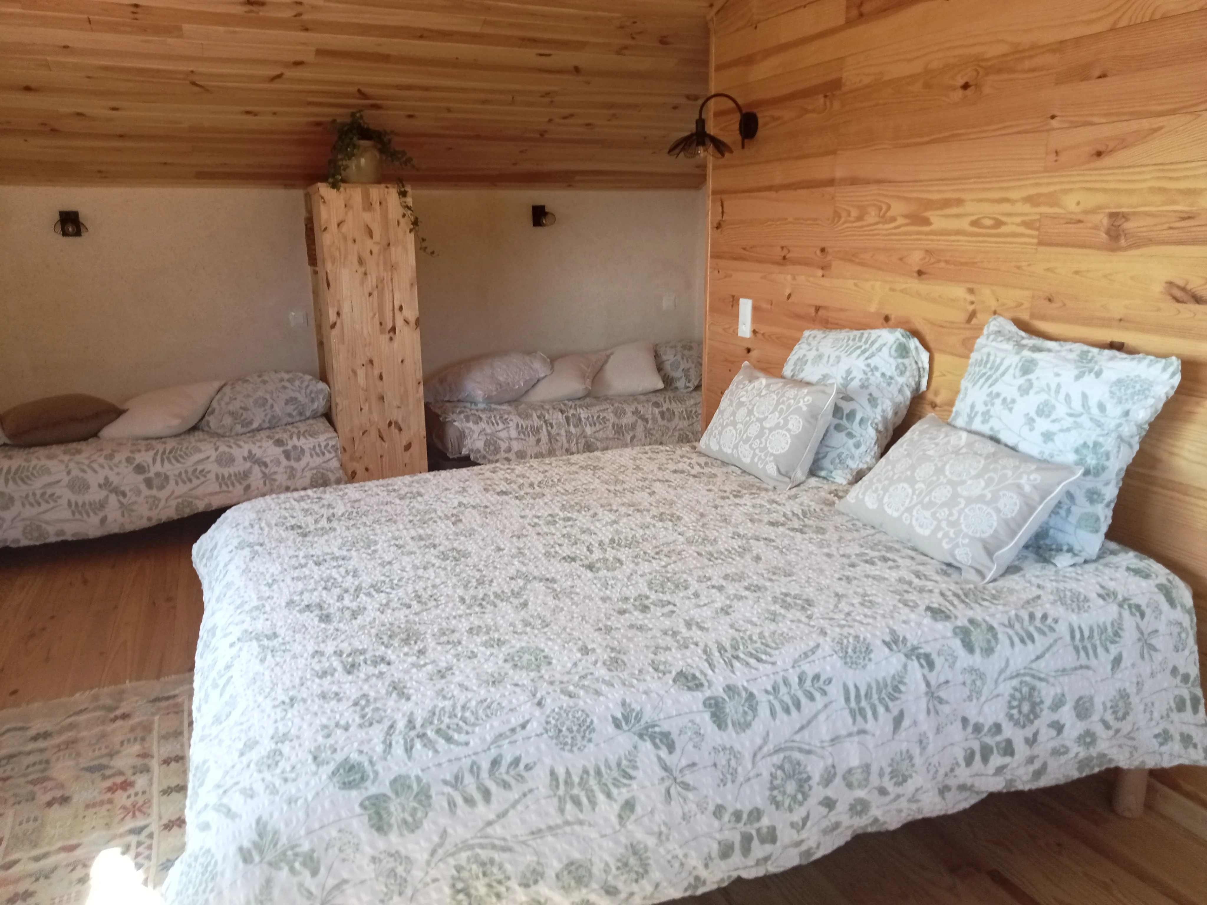 La chambre avec 4 couchages 